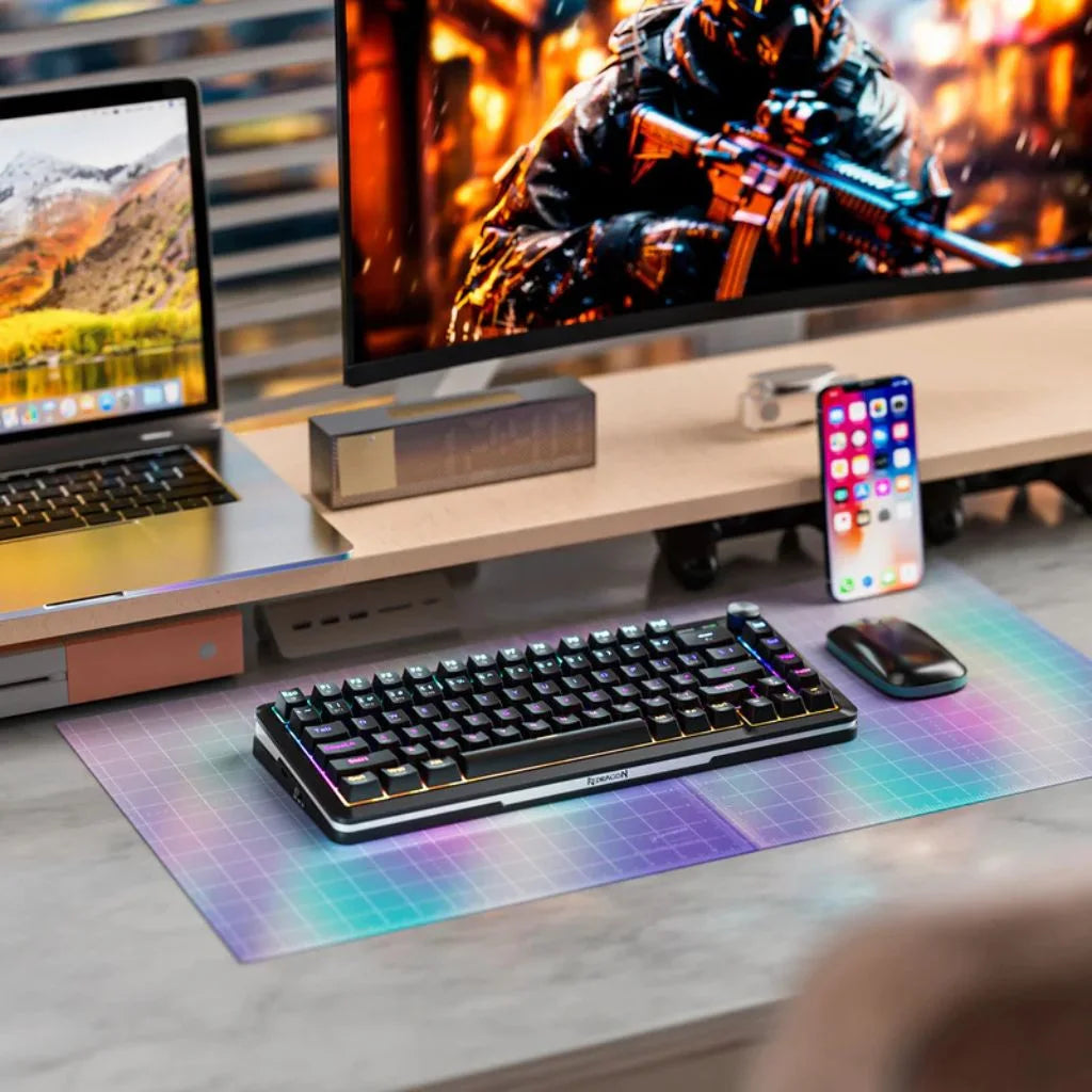 Redragon K708-RGB FLEKACT PRO TKL Gasket Mechanical Keyboard