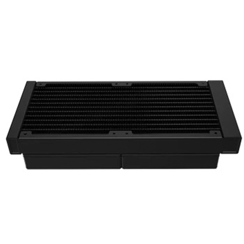 Redragon ccw1019 rectangular black computer radiator with horizontal fins for efficient cooling