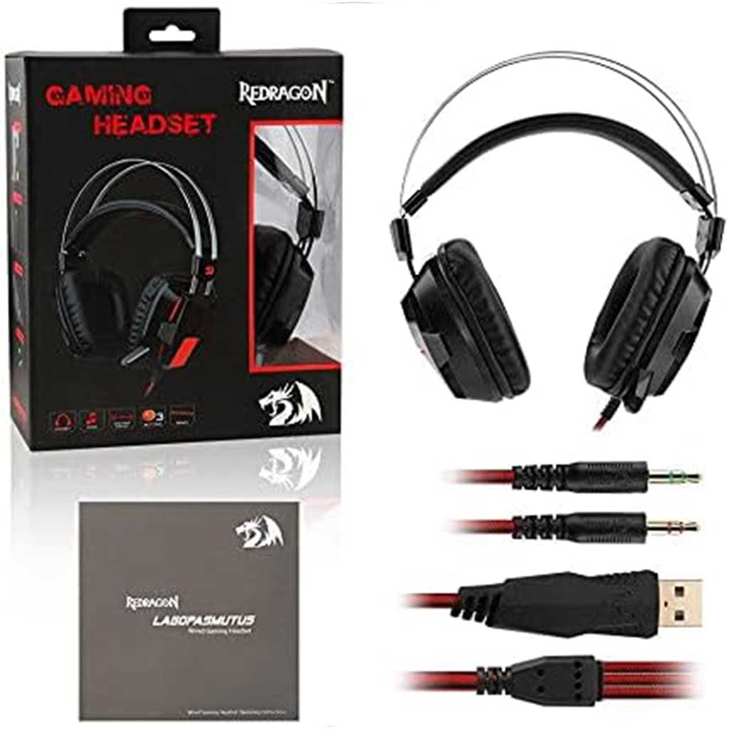 Redragon H201 Lagopasmutus 7.1 Surround Sound Lightweight Headset Redragon