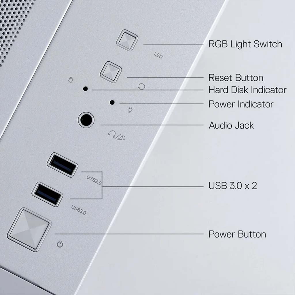 Redragon GC- MC 211 ITX/M-ATX RGB Computer Gaming Case Redragon