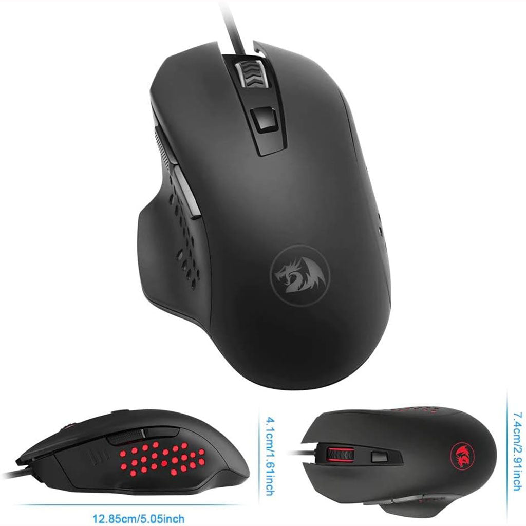 Redragon M610 Gainer Black 3200 DPI Gaming Mouse Redragon