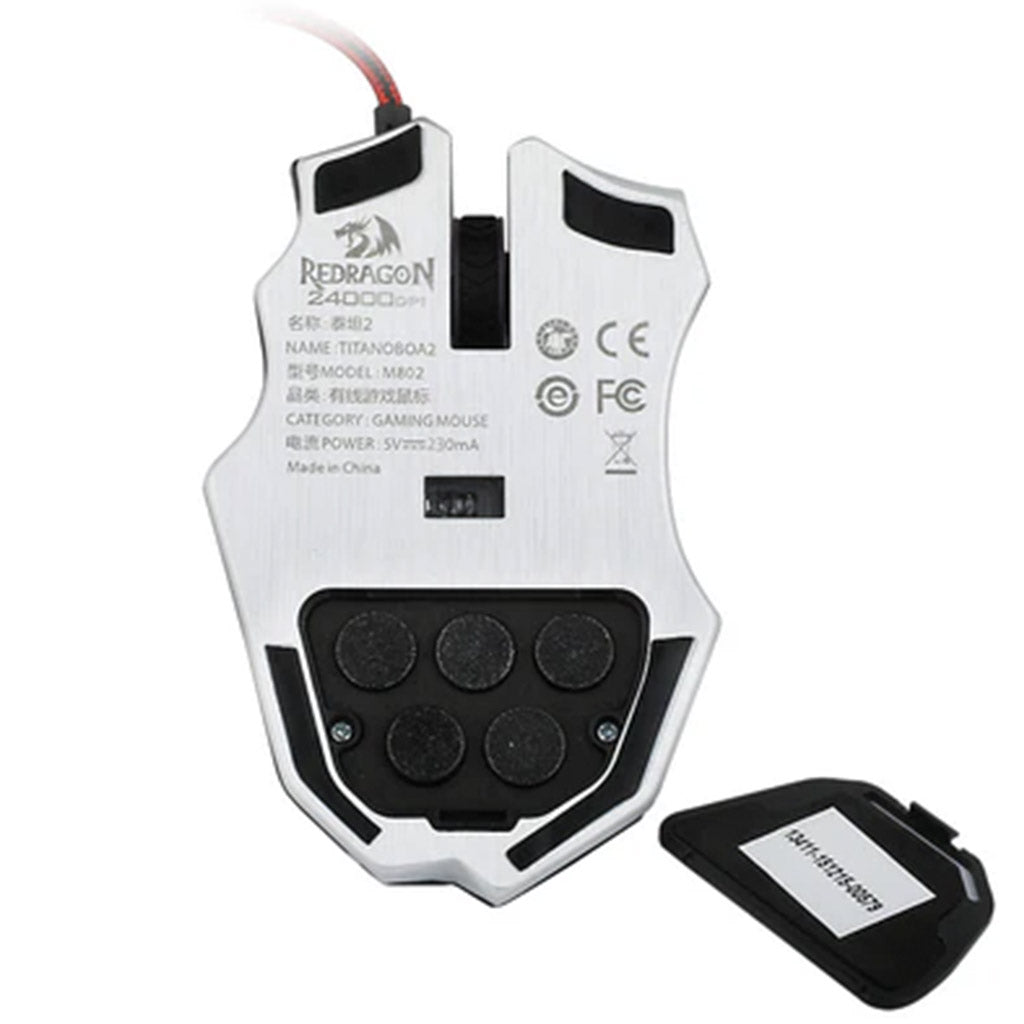 Redragon M802 Black 24000 DPI High-Precision Leaser Mouse Redragon