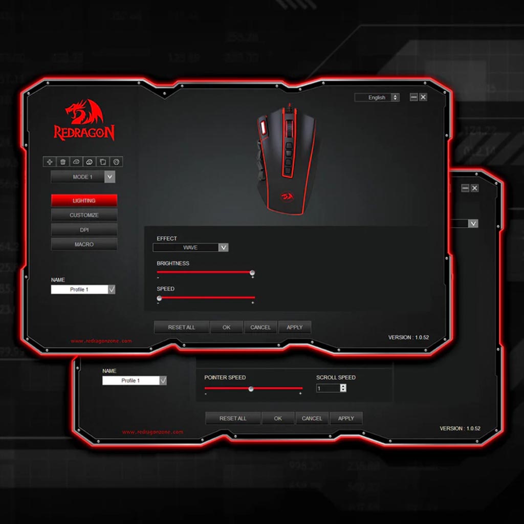 Redragon M990 MMO RGB 32000 DPI Wired Gaming Mouse Redragon