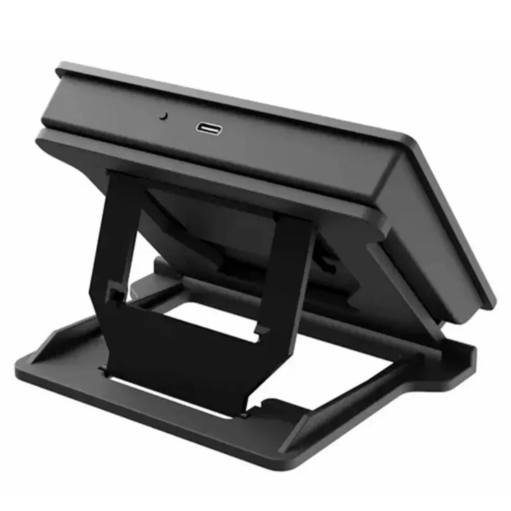 Redragon SS-550 Black tablet stand in back view, showing its support and USB-C port