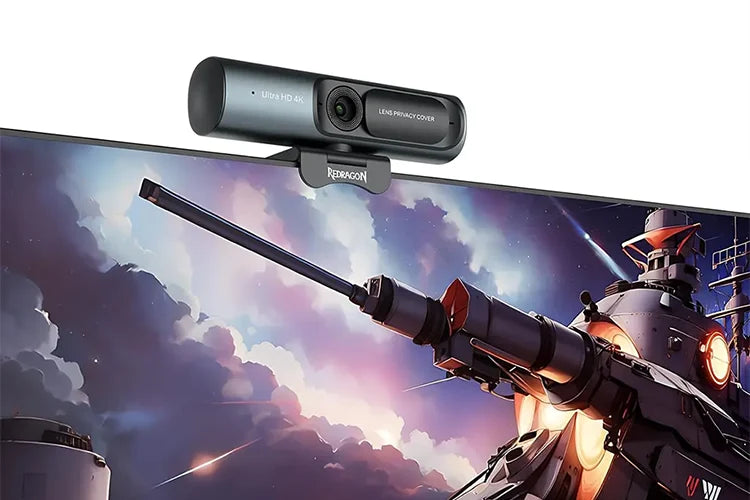 Redragon GW911 Cyberlens mount on the monitor screen