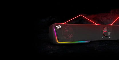 Redragon GS570 Darknets RGB Bluetooth Sound Bar 2.0 Channel with Dual Speakers and Dynamic Lighting