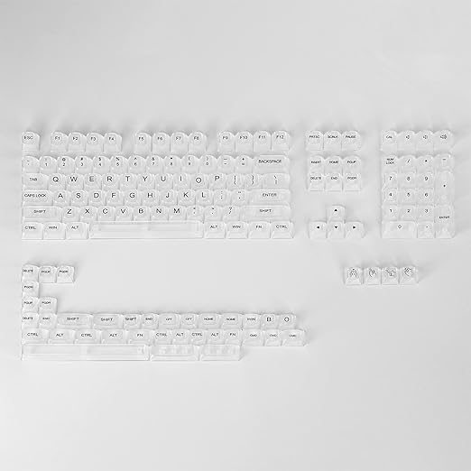 Redragon A135 Crystal KeyCaps, 147 Keys Standard Doubleshot PBT Keycap Set, OSA Profile, US(ANSI) Layout, Compatble with Most Mechanical Keyboards & Optical Keyboards, Keycaps Puller Included