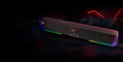 Redragon GS570 Darknets RGB Bluetooth Sound Bar 2.0 Channel with Dual Speakers and Dynamic Lighting