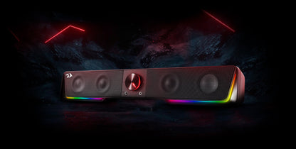 Redragon GS570 Darknets RGB Bluetooth Sound Bar 2.0 Channel with Dual Speakers and Dynamic Lighting
