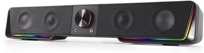 Redragon GS570 Darknets RGB Bluetooth Sound Bar 2.0 Channel with Dual Speakers and Dynamic Lighting