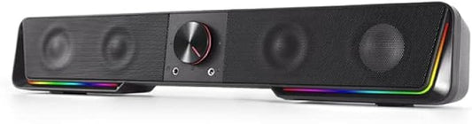 Redragon GS570 Darknets RGB Bluetooth Sound Bar 2.0 Channel with Dual Speakers and Dynamic Lighting