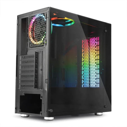 Redragon Steeljaw GC-608 Pro Tempered Glass Gaming PC Case with RGB backlighting SYNC Support up to ATX Motherboards USB 3.0
