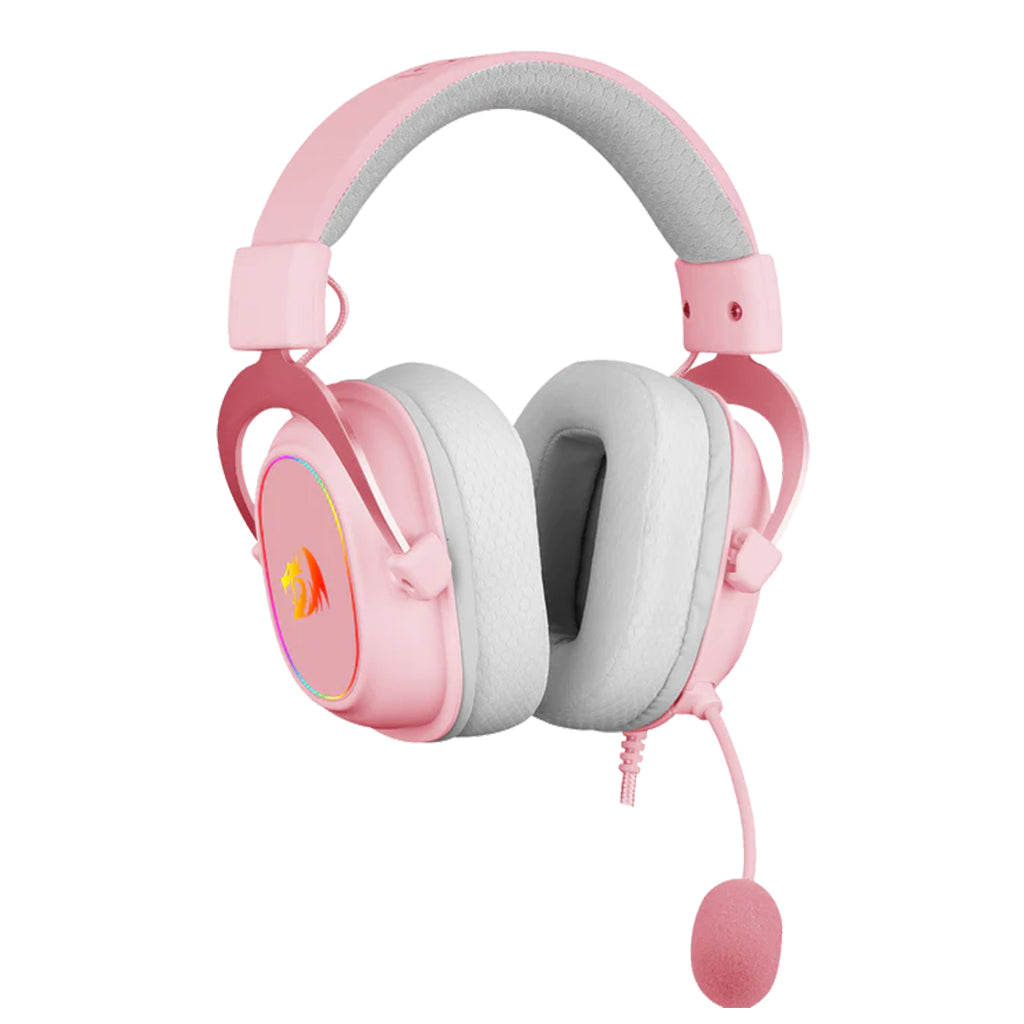 Redragon H510 ZEUS Pink Wired Gaming Headphone 7.1 Surround Detachable Microphone