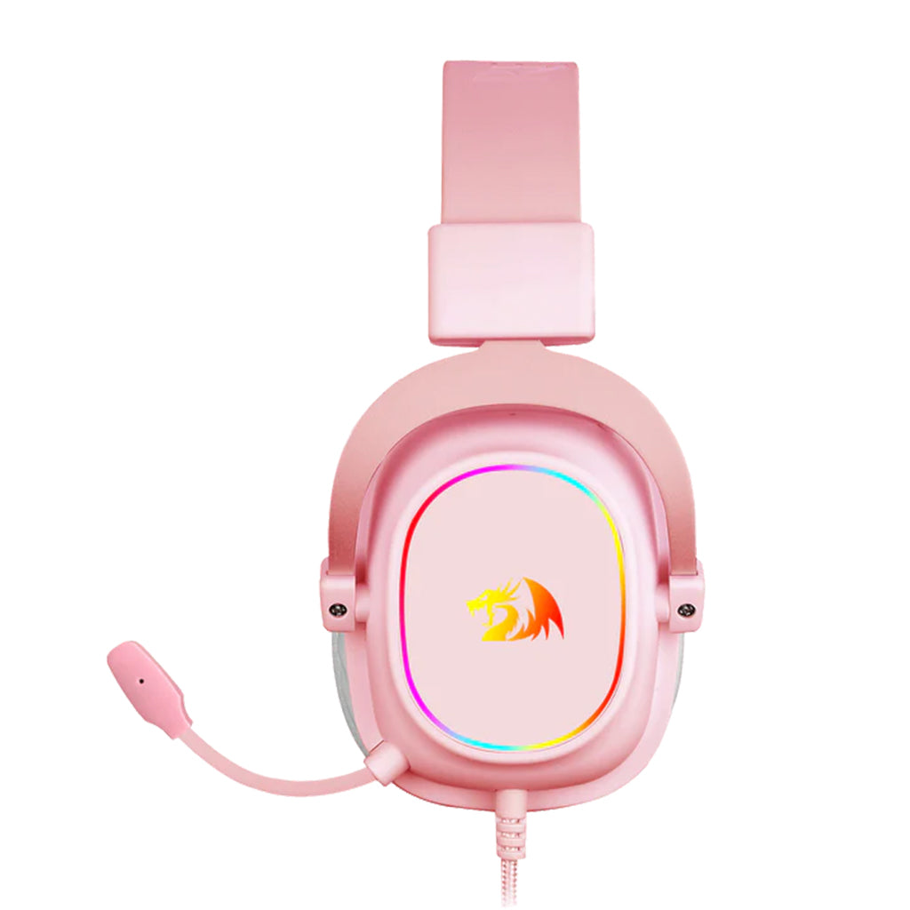 Redragon H510 ZEUS Pink Wired Gaming Headphone 7.1 Surround Detachable Microphone