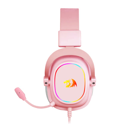 Redragon H510 ZEUS Pink Wired Gaming Headphone 7.1 Surround Detachable Microphone