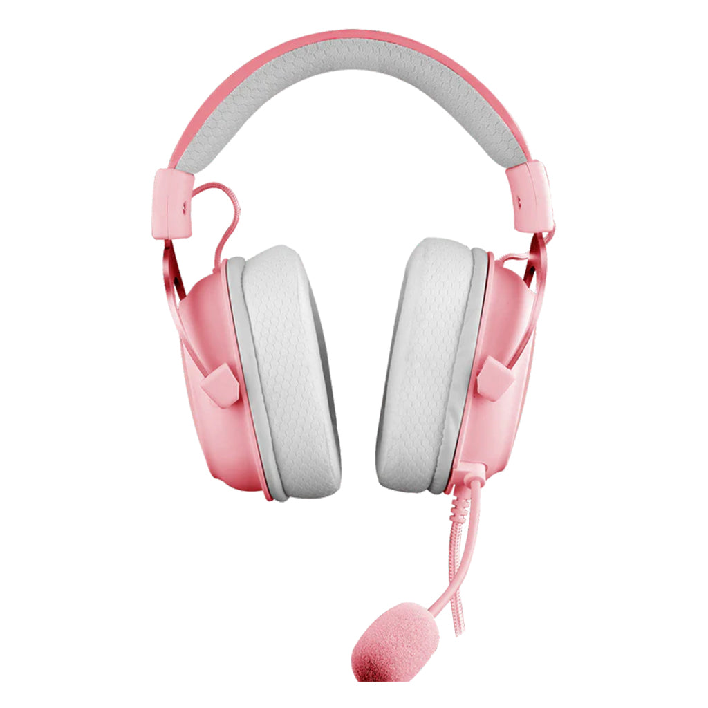 Redragon H510 ZEUS Pink Wired Gaming Headphone 7.1 Surround Detachable Microphone