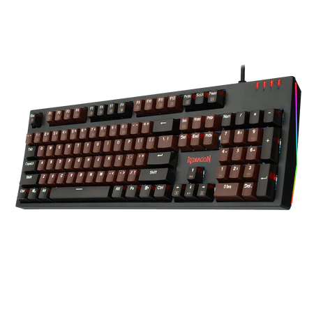 Redragon K592 Mechanical Gaming Wired Keyboard with Ultra-Fast V-Optical Black Switches, White Backlit