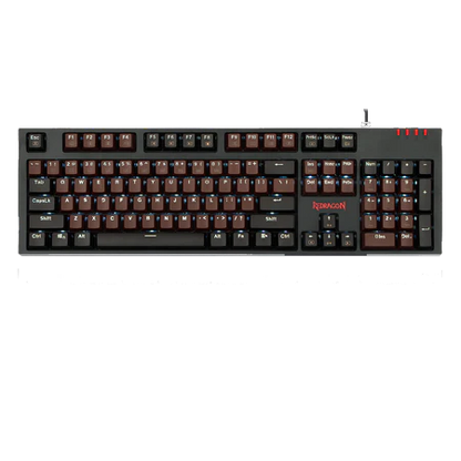 Redragon K592 Mechanical Gaming Wired Keyboard with Ultra-Fast V-Optical Black Switches, White Backlit