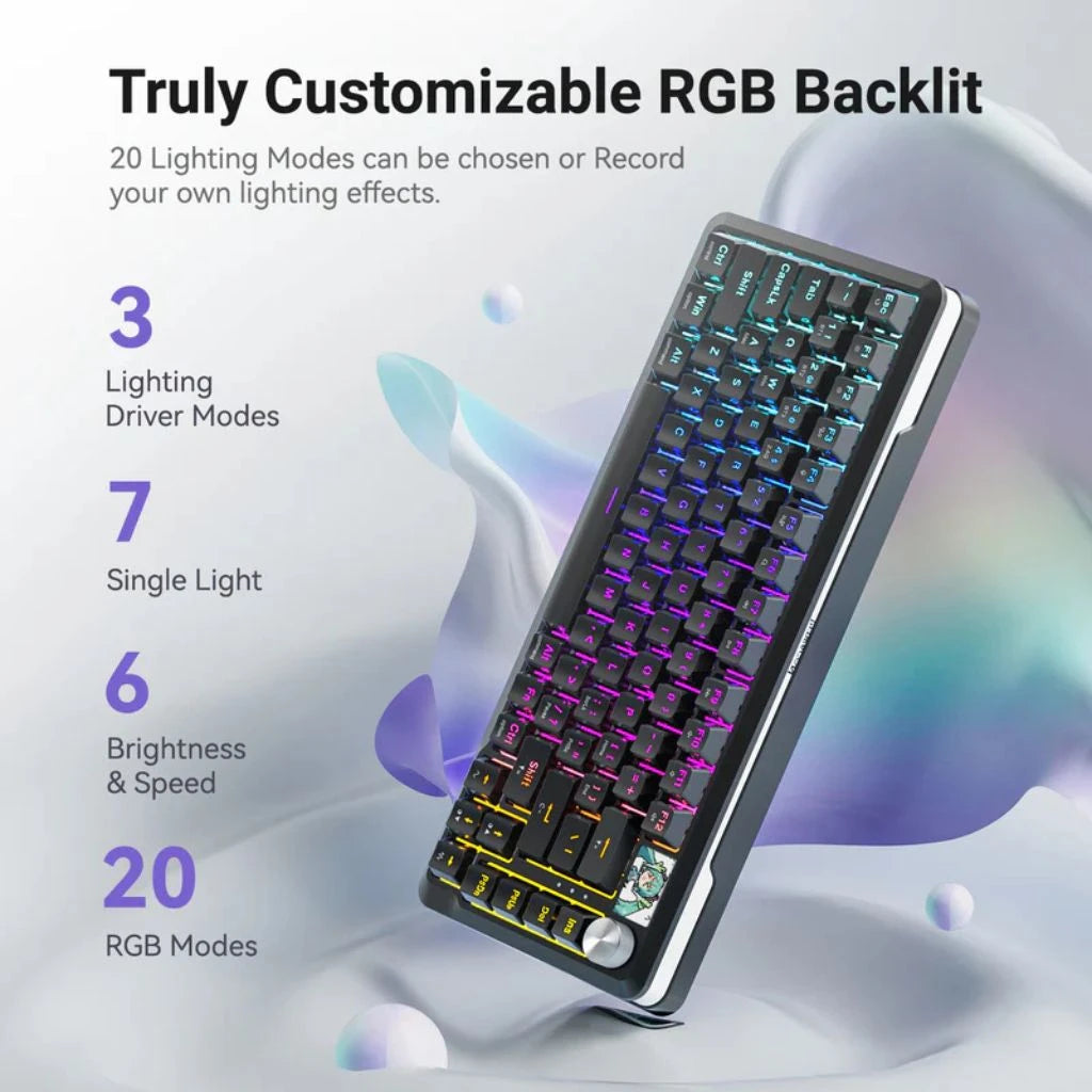 Redragon K708-RGB FLEKACT PRO TKL Gasket Mechanical Keyboard