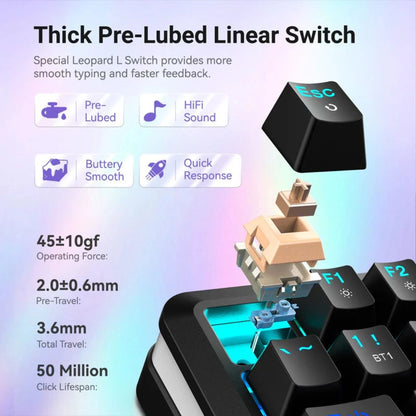 Redragon K708-RGB FLEKACT PRO TKL Gasket Mechanical Keyboard