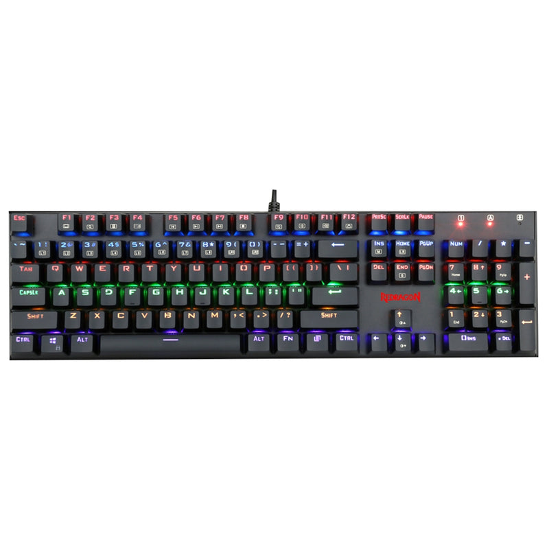 Redragon Rudra K565-R Blue Switches Rainbow-Backlit Mechanical Gaming Keyboard