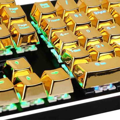 Redragon A101g 104 Metallic Electroplated Keycaps For Mechanical Keyboards Redragon