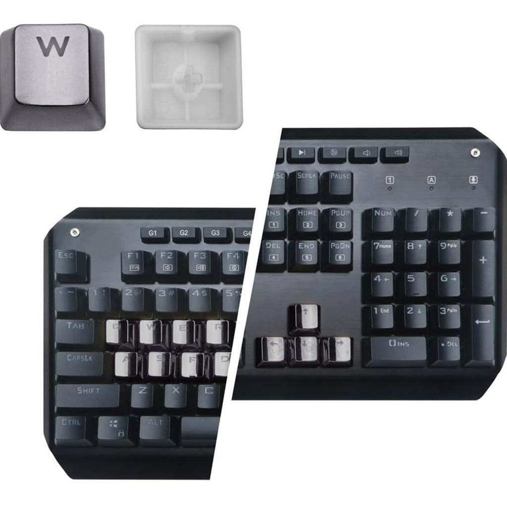 Redragon A103gr 12 Chrome Keycaps Mx Style With Key Puller Redragon