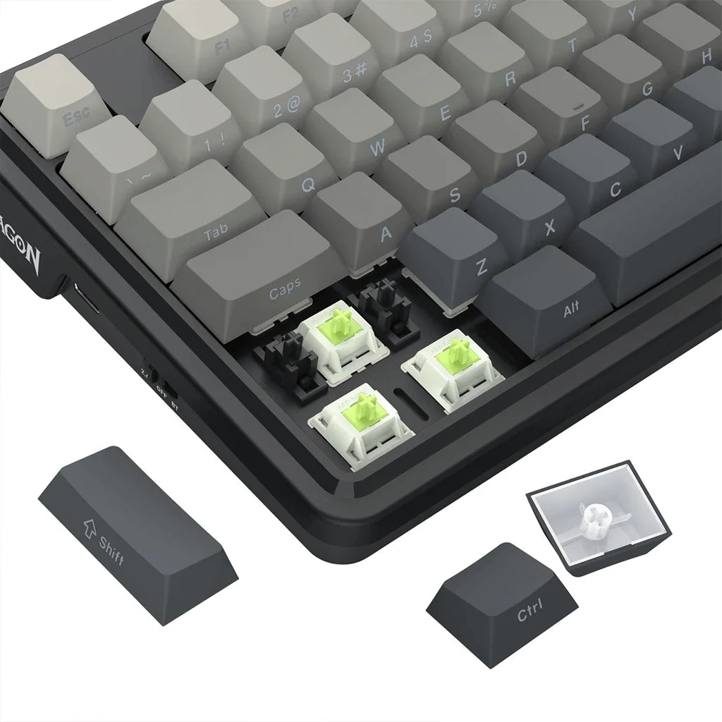 Redragon Antonium K743 PRO 3-Modes Side Printed PBT Keycaps Keyboard Redragon
