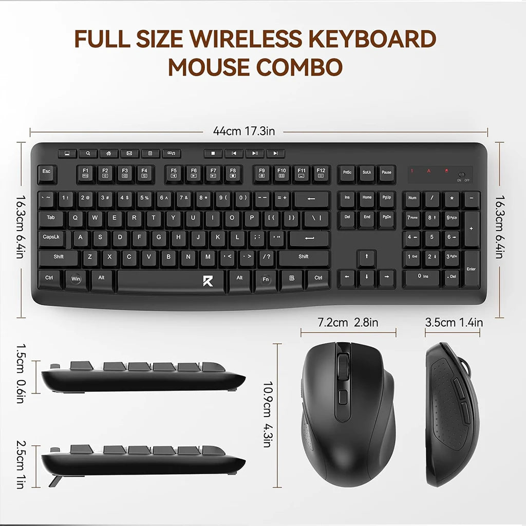 Redragon BS-7367B Wireless Keyboard and Mouse Office 2-in-1 Combo Redragon