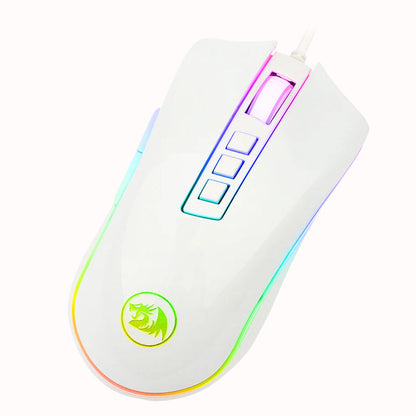 Redragon M711 White Cobra RGB Gaming Mouse Redragon