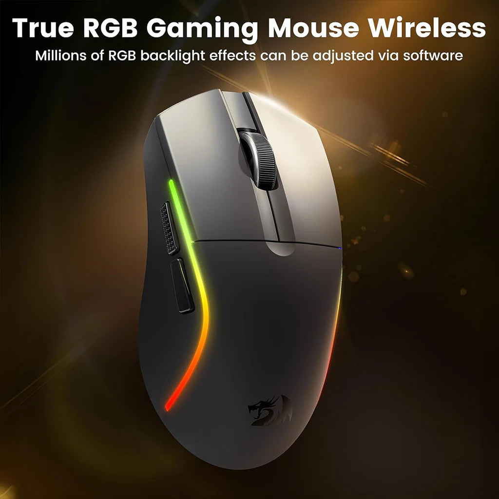 Redragon M816 PRO Deicide tri-mode 26K DPI RGB Gaming Mouse Redragon