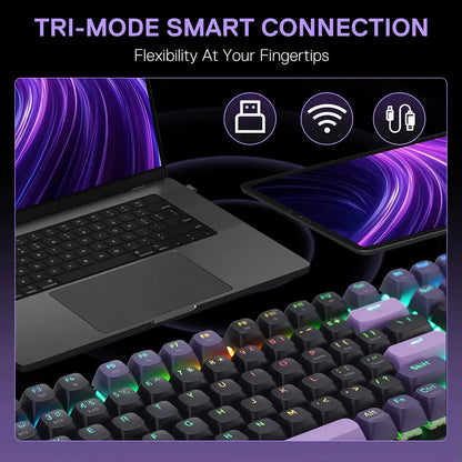 Redragon Dharma K740 PRO Tri-mode Mechanical Keyboard with Mambo Switches Redragon