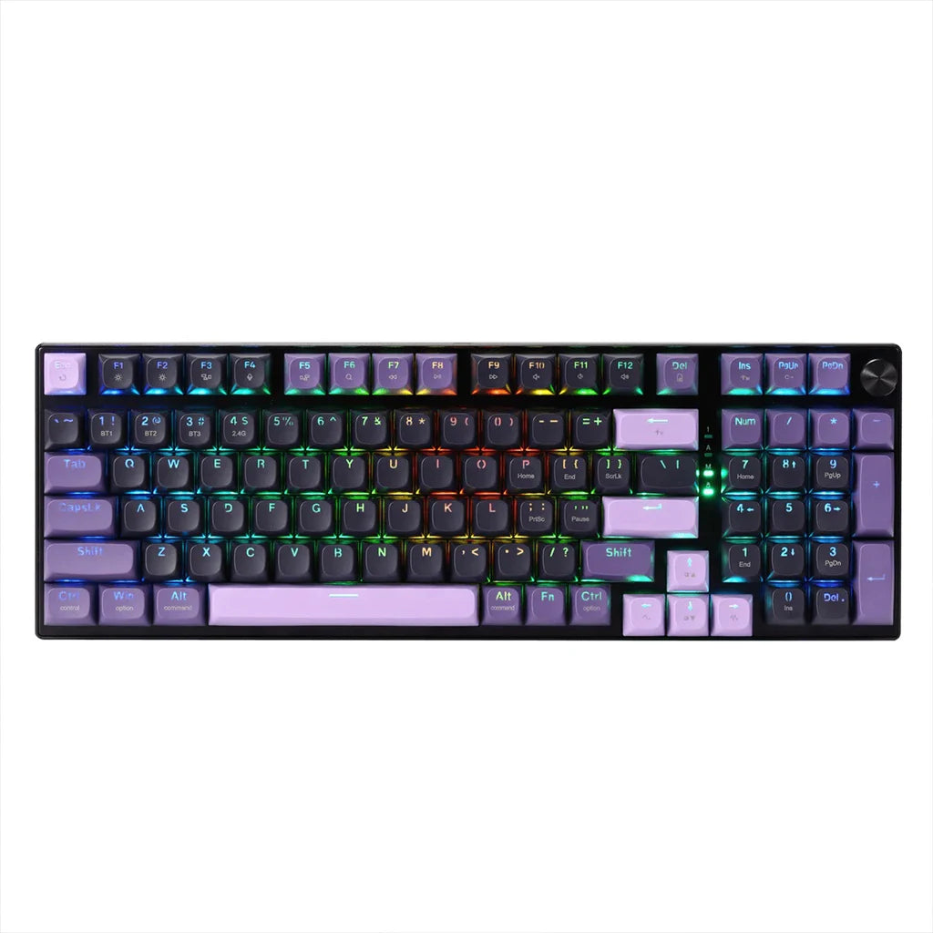 Redragon K740 Pro wireless RGB keyboard in white background