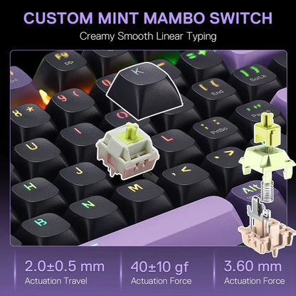 Redragon Dharma K740 PRO Tri-mode Mechanical Keyboard with Mambo Switches Redragon