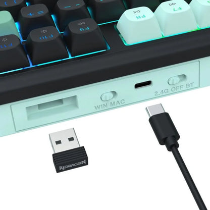 Redragon EISA100-BG K768BG Pro RGB 100-Key Wireless Gaming Keyboard