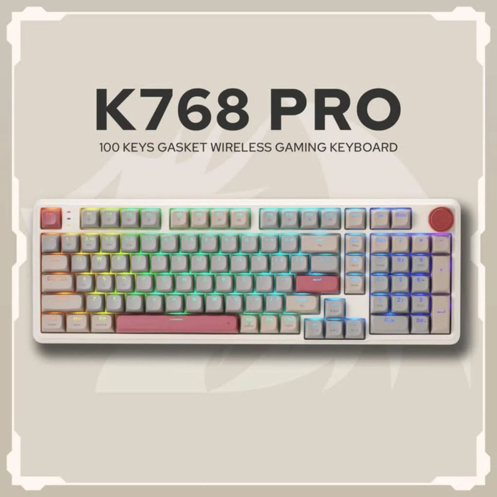 Redragon EISA100-WGR K768 Wireless RGB Mechanical Gaming Keyboard