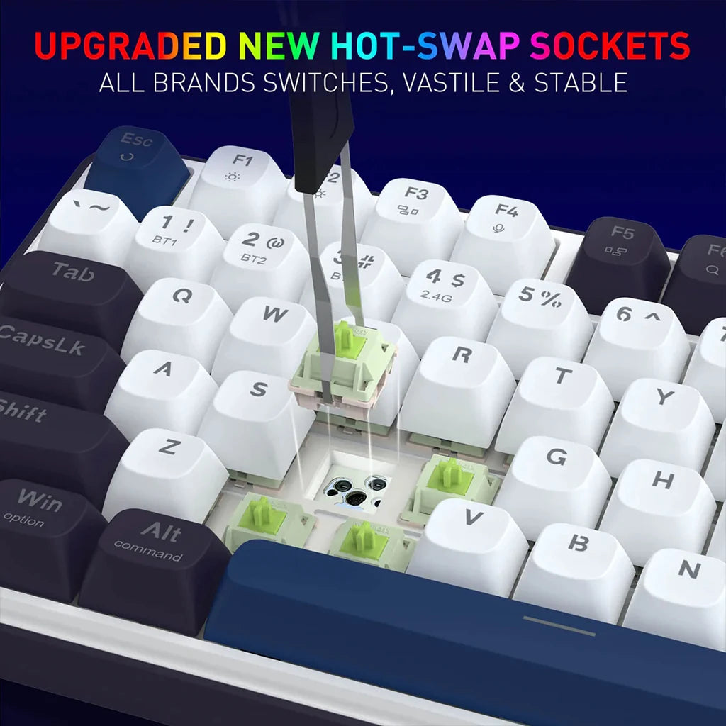 Redragon K744 PRO FAYE Wireless Gasket design keyboard with Mambo Switches Redragon