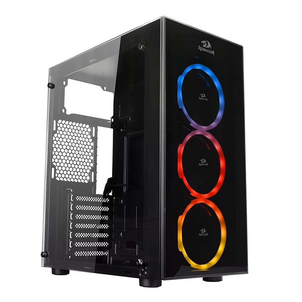 Redragon GC605 Thundercracker 3 X RGB Tempered Glass Gaming Pc Case Redragon