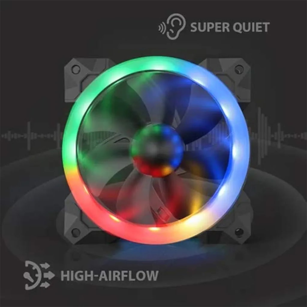 Redragon GC-F008 Computer Case 120 mm RGB Colling Fan – Redragon Pakistan