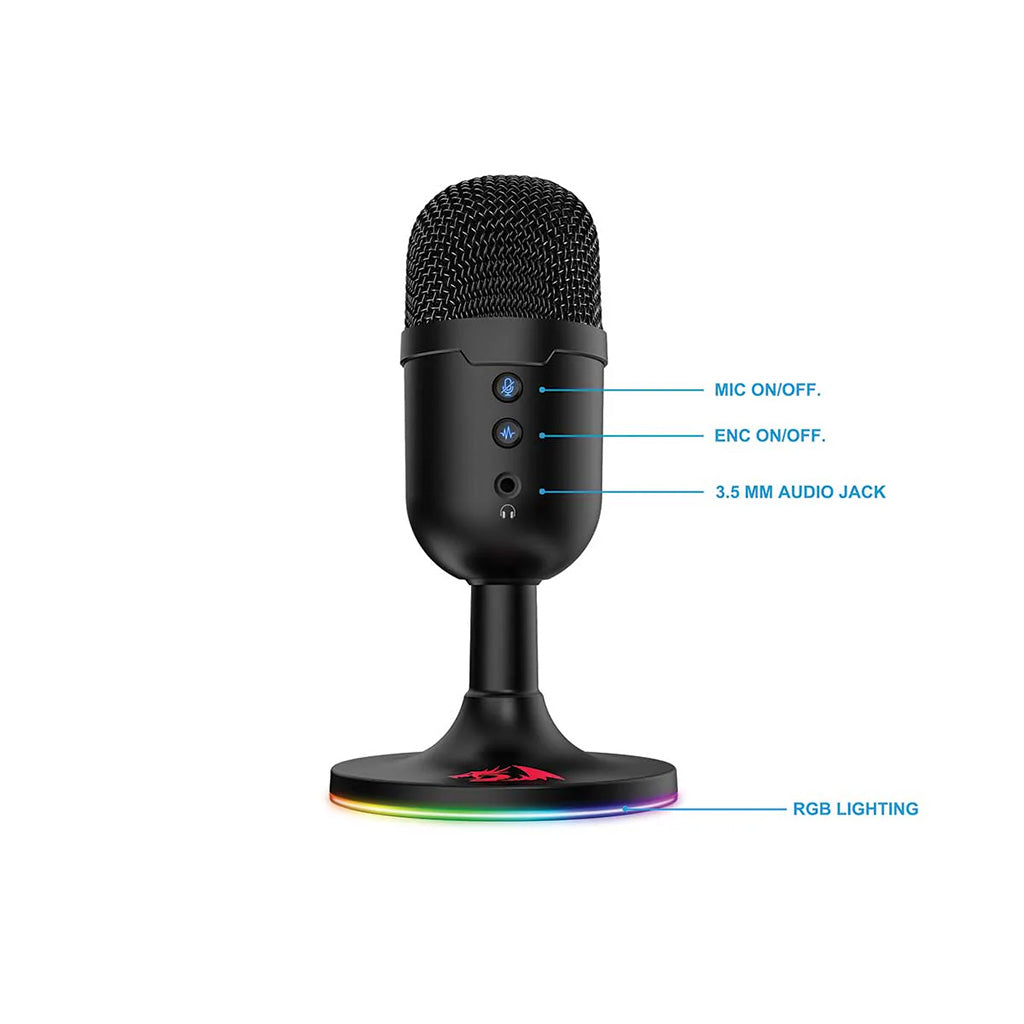 Redragon GM303 Pulsar RGB Noise Cancelling Microphone Redragon