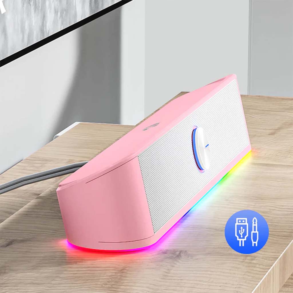 Redragon GS560 White Adiemus RGB Gaming Speaker Redragon