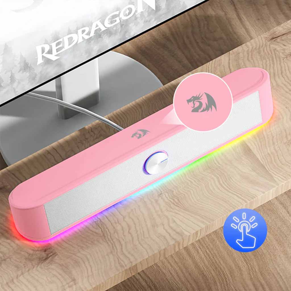 Redragon GS560 White Adiemus RGB Gaming Speaker Redragon