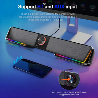 Redragon GS570 2.O Channel Knob Control Bluetooth Speaker Redragon