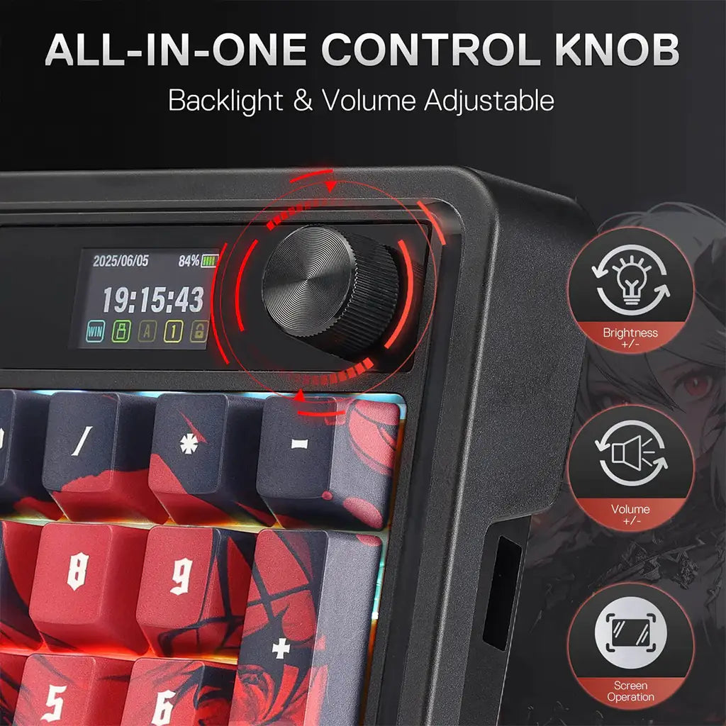 Redragon K719 PRO Wireless Gasket Hype Screen Anime Keyboard Redragon