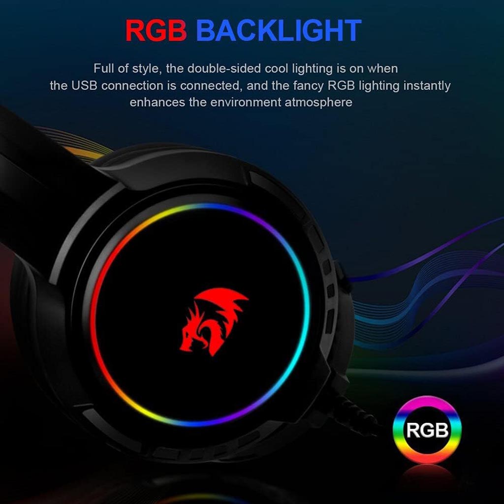 Redragon H270 Mento RGB Noise Cancel Gaming Headset Redragon