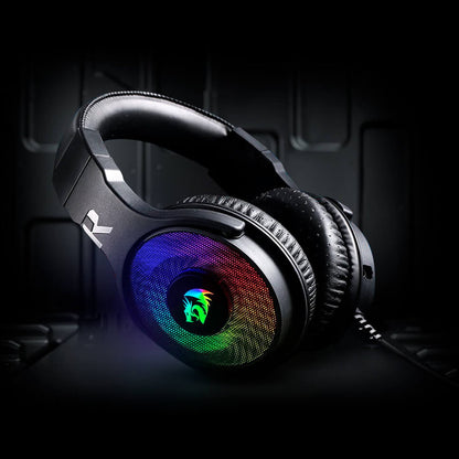 Black Redragon H350 Pandora-2 RGB Gaming Headset with RGB lighting 