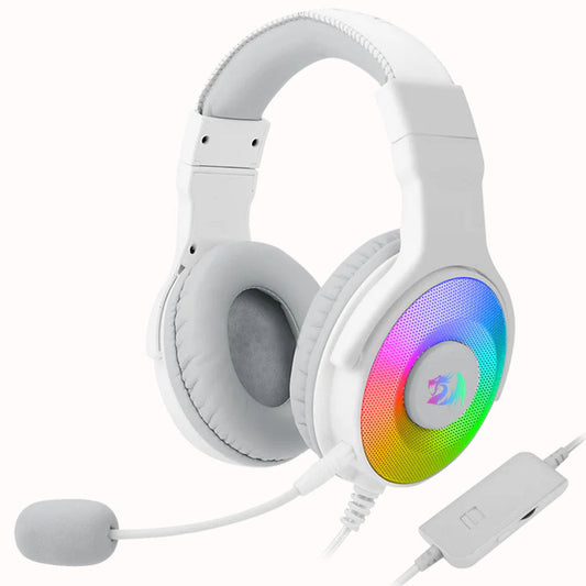 Redragon H350 White Pandora RGB USB Wired Gaming Headset Redragon
