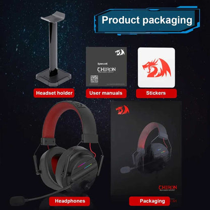 Redragon H380 Chiron Black RGB 7.1 Surround Sound Headset Redragon