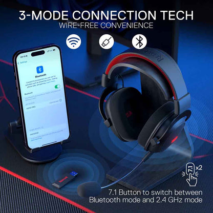 Redragon H510 PRO Triple-Modes Wireless RGB Gaming Headset Redragon