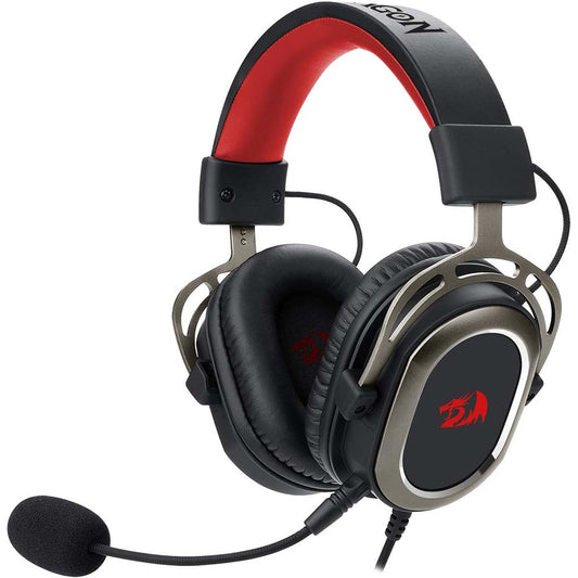 Gaming headset with microphone on a white background